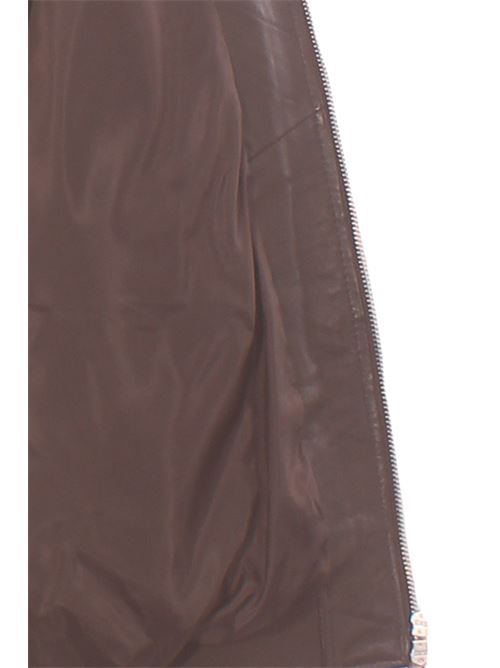 leather bomber jacket VIA MASINI 80 | A26M306NL516